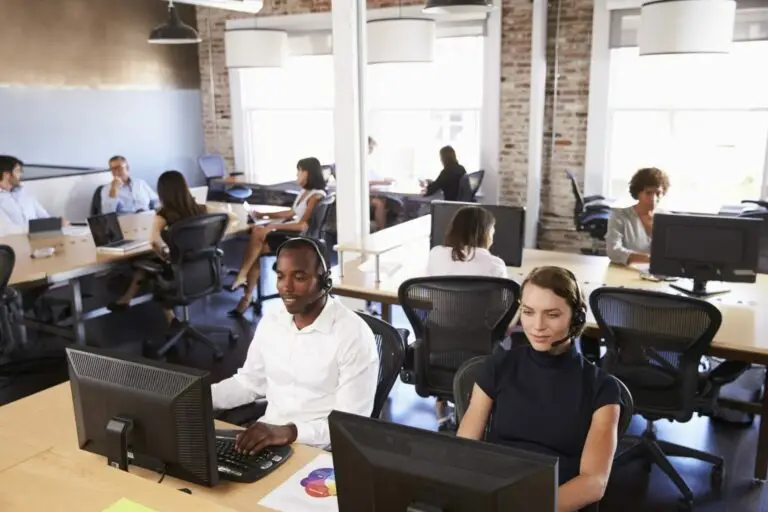 contact center handling customer calls