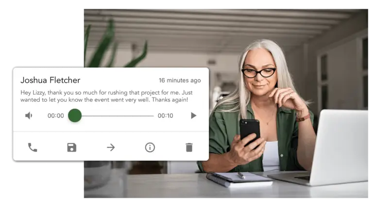 business phone app voicemail